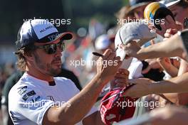 Fernando Alonso (ESP), McLaren Honda  25.08.2016. Formula 1 World Championship, Rd 13, Belgian Grand Prix, Spa Francorchamps, Belgium, Preparation Day.