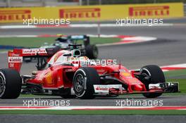 Sebastian Vettel (GER) Ferrari SF16-H. 01.04.2016. Formula 1 World Championship, Rd 2, Bahrain Grand Prix, Sakhir, Bahrain, Practice Day