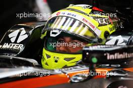 Sergio Perez (MEX) Sahara Force India F1 VJM09. 01.04.2016. Formula 1 World Championship, Rd 2, Bahrain Grand Prix, Sakhir, Bahrain, Practice Day