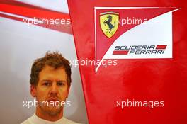 Sebastian Vettel (GER) Ferrari. 01.04.2016. Formula 1 World Championship, Rd 2, Bahrain Grand Prix, Sakhir, Bahrain, Practice Day