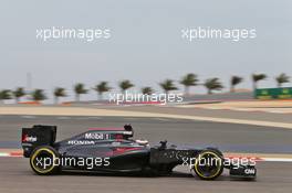 Stoffel Vandoorne (BEL) McLaren MP4-31. 01.04.2016. Formula 1 World Championship, Rd 2, Bahrain Grand Prix, Sakhir, Bahrain, Practice Day