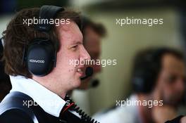 Will Joseph (GBR) McLaren Race Team Performance Engineer. 01.04.2016. Formula 1 World Championship, Rd 2, Bahrain Grand Prix, Sakhir, Bahrain, Practice Day