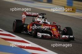 Sebastian Vettel (GER) Ferrari SF16-H. 01.04.2016. Formula 1 World Championship, Rd 2, Bahrain Grand Prix, Sakhir, Bahrain, Practice Day