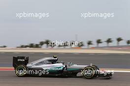 Nico Rosberg (GER) Mercedes AMG F1 W07 Hybrid. 01.04.2016. Formula 1 World Championship, Rd 2, Bahrain Grand Prix, Sakhir, Bahrain, Practice Day