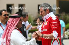 Maurizio Arrivabene (ITA) Ferrari Team Principal. 01.04.2016. Formula 1 World Championship, Rd 2, Bahrain Grand Prix, Sakhir, Bahrain, Practice Day