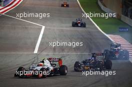 Esteban Gutierrez (MEX) Haas F1 Team VF-16. 03.04.2016. Formula 1 World Championship, Rd 2, Bahrain Grand Prix, Sakhir, Bahrain, Race Day.