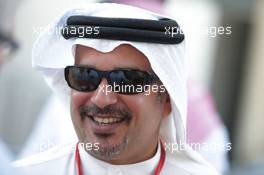 Crown Prince Shaikh Salman bin Isa Hamad Al Khalifa (BRN). 02.04.2016. Formula 1 World Championship, Rd 2, Bahrain Grand Prix, Sakhir, Bahrain, Qualifying Day.