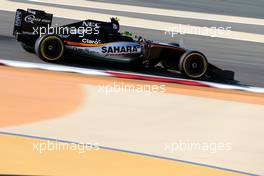 Sergio Perez (MEX), Sahara Force India  02.04.2016. Formula 1 World Championship, Rd 2, Bahrain Grand Prix, Sakhir, Bahrain, Qualifying Day.