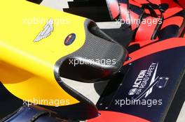 Red Bull Racing RB12 nosecone. 02.04.2016. Formula 1 World Championship, Rd 2, Bahrain Grand Prix, Sakhir, Bahrain, Qualifying Day.