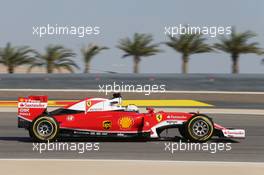 Sebastian Vettel (GER) Ferrari SF16-H. 02.04.2016. Formula 1 World Championship, Rd 2, Bahrain Grand Prix, Sakhir, Bahrain, Qualifying Day.
