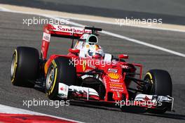 Sebastian Vettel (GER) Ferrari SF16-H. 02.04.2016. Formula 1 World Championship, Rd 2, Bahrain Grand Prix, Sakhir, Bahrain, Qualifying Day.