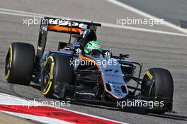 Nico Hulkenberg (GER) Sahara Force India F1 VJM09. 02.04.2016. Formula 1 World Championship, Rd 2, Bahrain Grand Prix, Sakhir, Bahrain, Qualifying Day.