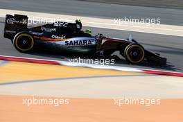 Sergio Perez (MEX), Sahara Force India  02.04.2016. Formula 1 World Championship, Rd 2, Bahrain Grand Prix, Sakhir, Bahrain, Qualifying Day.