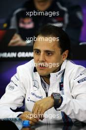 Felipe Massa (BRA) Williams in the FIA Press Conference. 31.03.2016. Formula 1 World Championship, Rd 2, Bahrain Grand Prix, Sakhir, Bahrain, Preparation Day.