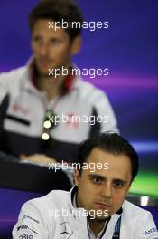 Felipe Massa (BRA) Williams in the FIA Press Conference. 31.03.2016. Formula 1 World Championship, Rd 2, Bahrain Grand Prix, Sakhir, Bahrain, Preparation Day.