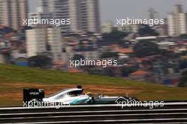 Lewis Hamilton (GBR) Mercedes AMG F1 W07 Hybrid. 11.11.2016. Formula 1 World Championship, Rd 20, Brazilian Grand Prix, Sao Paulo, Brazil, Practice Day.