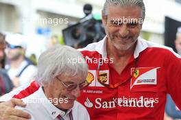 (L to R): Bernie Ecclestone (GBR) with Maurizio Arrivabene (ITA) Ferrari Team Principal. 11.11.2016. Formula 1 World Championship, Rd 20, Brazilian Grand Prix, Sao Paulo, Brazil, Practice Day.