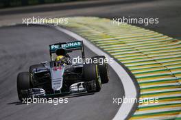 Lewis Hamilton (GBR) Mercedes AMG F1 W07 Hybrid. 11.11.2016. Formula 1 World Championship, Rd 20, Brazilian Grand Prix, Sao Paulo, Brazil, Practice Day.