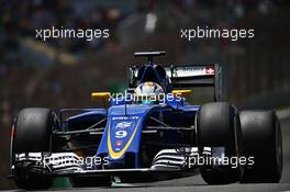 Marcus Ericsson (SWE) Sauber C35. 11.11.2016. Formula 1 World Championship, Rd 20, Brazilian Grand Prix, Sao Paulo, Brazil, Practice Day.