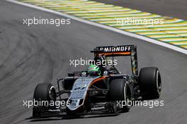 Nico Hulkenberg (GER) Sahara Force India F1   11.11.2016. Formula 1 World Championship, Rd 20, Brazilian Grand Prix, Sao Paulo, Brazil, Practice Day.