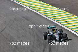 Lewis Hamilton (GBR) Mercedes AMG F1 W07 Hybrid. 11.11.2016. Formula 1 World Championship, Rd 20, Brazilian Grand Prix, Sao Paulo, Brazil, Practice Day.