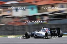 Valtteri Bottas (FIN) Williams FW38. 11.11.2016. Formula 1 World Championship, Rd 20, Brazilian Grand Prix, Sao Paulo, Brazil, Practice Day.