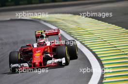Kimi Raikkonen (FIN) Ferrari SF16-H. 11.11.2016. Formula 1 World Championship, Rd 20, Brazilian Grand Prix, Sao Paulo, Brazil, Practice Day.