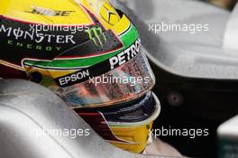 Lewis Hamilton (GBR) Mercedes AMG F1 W07 Hybrid on the grid. 13.11.2016. Formula 1 World Championship, Rd 20, Brazilian Grand Prix, Sao Paulo, Brazil, Race Day.