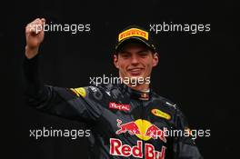 3rd place Max Verstappen (NLD) Red Bull Racing RB12. 13.11.2016. Formula 1 World Championship, Rd 20, Brazilian Grand Prix, Sao Paulo, Brazil, Race Day.