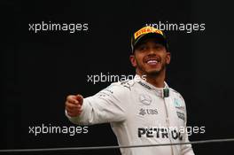 1st place Lewis Hamilton (GBR) Mercedes AMG F1 W07 . 13.11.2016. Formula 1 World Championship, Rd 20, Brazilian Grand Prix, Sao Paulo, Brazil, Race Day.