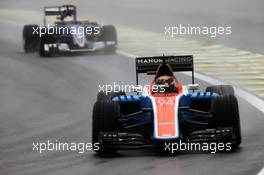 Pascal Wehrlein (GER) Manor Racing MRT05. 13.11.2016. Formula 1 World Championship, Rd 20, Brazilian Grand Prix, Sao Paulo, Brazil, Race Day.
