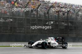 Felipe Massa (BRA) Williams FW38. 13.11.2016. Formula 1 World Championship, Rd 20, Brazilian Grand Prix, Sao Paulo, Brazil, Race Day.