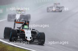 Nico Hulkenberg (GER) Sahara Force India F1 VJM09. 13.11.2016. Formula 1 World Championship, Rd 20, Brazilian Grand Prix, Sao Paulo, Brazil, Race Day.