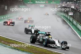 Lewis Hamilton (GBR) Mercedes AMG F1 W07 Hybrid. 13.11.2016. Formula 1 World Championship, Rd 20, Brazilian Grand Prix, Sao Paulo, Brazil, Race Day.