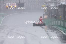 Kimi Raikkonen (FIN) Ferrari SF16-H crashed out of the race. 13.11.2016. Formula 1 World Championship, Rd 20, Brazilian Grand Prix, Sao Paulo, Brazil, Race Day.