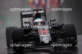 Fernando Alonso (ESP) McLaren MP4-31. 13.11.2016. Formula 1 World Championship, Rd 20, Brazilian Grand Prix, Sao Paulo, Brazil, Race Day.