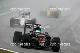 Fernando Alonso (ESP) McLaren MP4-31. 13.11.2016. Formula 1 World Championship, Rd 20, Brazilian Grand Prix, Sao Paulo, Brazil, Race Day.