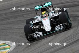 Lewis Hamilton (GBR) Mercedes AMG F1 W07 Hybrid. 12.11.2016. Formula 1 World Championship, Rd 20, Brazilian Grand Prix, Sao Paulo, Brazil, Qualifying Day.