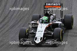 Nico Hulkenberg (GER) Sahara Force India F1 VJM09. 12.11.2016. Formula 1 World Championship, Rd 20, Brazilian Grand Prix, Sao Paulo, Brazil, Qualifying Day.