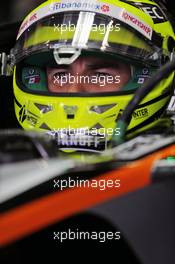 Sergio Perez (MEX) Sahara Force India F1 VJM09. 12.11.2016. Formula 1 World Championship, Rd 20, Brazilian Grand Prix, Sao Paulo, Brazil, Qualifying Day.