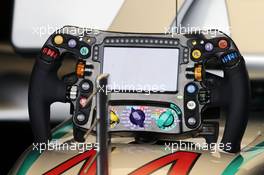 The steering wheel of Lewis Hamilton (GBR) Mercedes AMG F1. 12.11.2016. Formula 1 World Championship, Rd 20, Brazilian Grand Prix, Sao Paulo, Brazil, Qualifying Day.