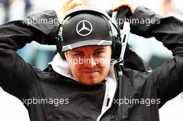 Nico Rosberg (GER) Mercedes AMG F1 on the drivers parade. 13.11.2016. Formula 1 World Championship, Rd 20, Brazilian Grand Prix, Sao Paulo, Brazil, Race Day.