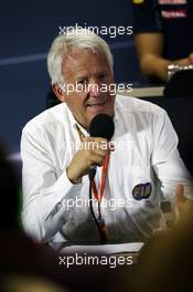 Charlie Whiting (GBR) FIA Delegate in the FIA Press Conference. 10.11.2016. Formula 1 World Championship, Rd 20, Brazilian Grand Prix, Sao Paulo, Brazil, Preparation Day.