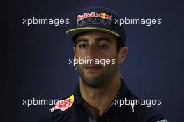 Daniel Ricciardo (AUS) Red Bull Racing in the FIA Press Conference. 10.11.2016. Formula 1 World Championship, Rd 20, Brazilian Grand Prix, Sao Paulo, Brazil, Preparation Day.