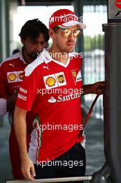 Sebastian Vettel (GER) Ferrari. 10.11.2016. Formula 1 World Championship, Rd 20, Brazilian Grand Prix, Sao Paulo, Brazil, Preparation Day.