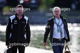 Eric Boullier (FRA) McLaren Racing Director (Left). 10.06.2016. Formula 1 World Championship, Rd 7, Canadian Grand Prix, Montreal, Canada, Practice Day.