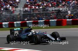 Lewis Hamilton (GBR) Mercedes AMG F1 W07 Hybrid. 10.06.2016. Formula 1 World Championship, Rd 7, Canadian Grand Prix, Montreal, Canada, Practice Day.