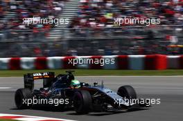 Nico Hulkenberg (GER) Sahara Force India F1 VJM09. 10.06.2016. Formula 1 World Championship, Rd 7, Canadian Grand Prix, Montreal, Canada, Practice Day.