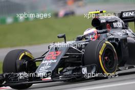 Jenson Button (GBR), McLaren Honda  10.06.2016. Formula 1 World Championship, Rd 7, Canadian Grand Prix, Montreal, Canada, Practice Day.
