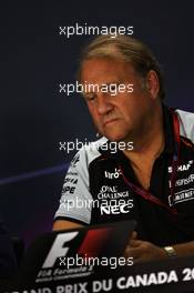 Robert Fernley (GBR) Sahara Force India F1 Team Deputy Team Principal in the FIA Press Conference. 10.06.2016. Formula 1 World Championship, Rd 7, Canadian Grand Prix, Montreal, Canada, Practice Day.